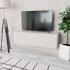 vidaXL telerikapp, puitlaastplaat, 120 x 40 x 34 cm, valge hind ja info | TV alused | kaup24.ee