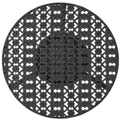vidaXL bistroolaud, must, 40 x 70 cm, metall hind ja info | Aialauad | kaup24.ee