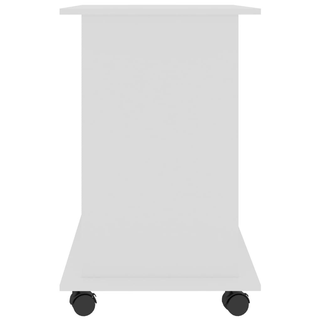 vidaXL arvutilaud, valge 80 x 50 x 75 cm puitlaastplaat цена и информация | Arvutilauad, kirjutuslauad | kaup24.ee