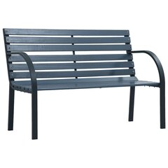 Садовая скамейка, сталь, 150x62x80cm, цвет антрацит цена и информация | Скамейки | kaup24.ee