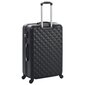 vidaXL kõvakattega kohver 3 tk must ABS hind ja info | Kohvrid, reisikotid | kaup24.ee