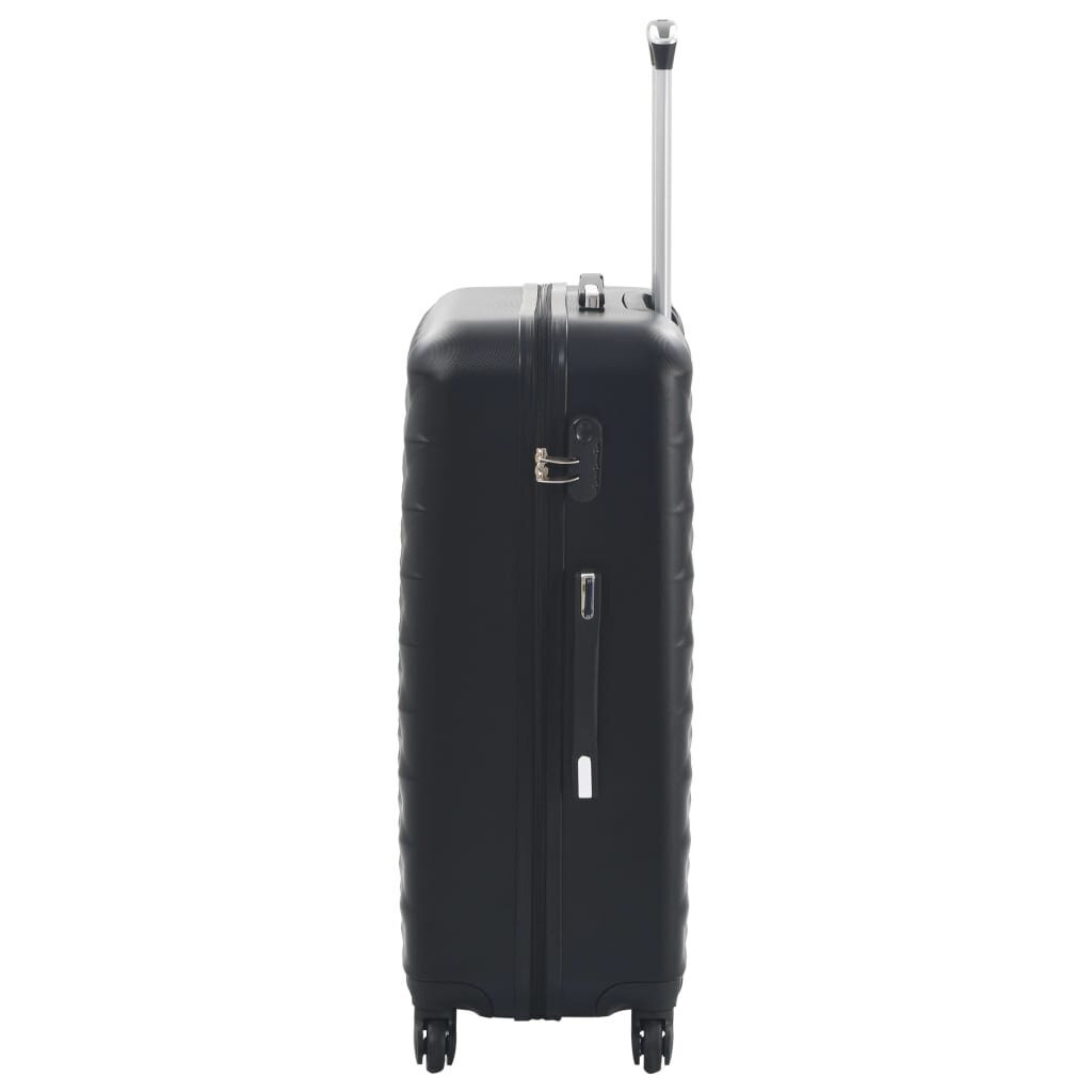 vidaXL kõvakattega kohver 3 tk must ABS hind ja info | Kohvrid, reisikotid | kaup24.ee