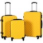 vidaXL kõvakattega kohver 3 tk kollane ABS hind ja info | Kohvrid, reisikotid | kaup24.ee