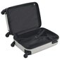 vidaXL kõvakattega kohver, särav hõbedane, ABS hind ja info | Kohvrid, reisikotid | kaup24.ee