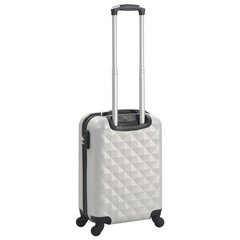 vidaXL kõvakattega kohver, särav hõbedane, ABS цена и информация | Чемоданы, дорожные сумки | kaup24.ee