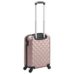 vidaXL kõvakattega kohver roosakaskuldne ABS hind ja info | Kohvrid, reisikotid | kaup24.ee
