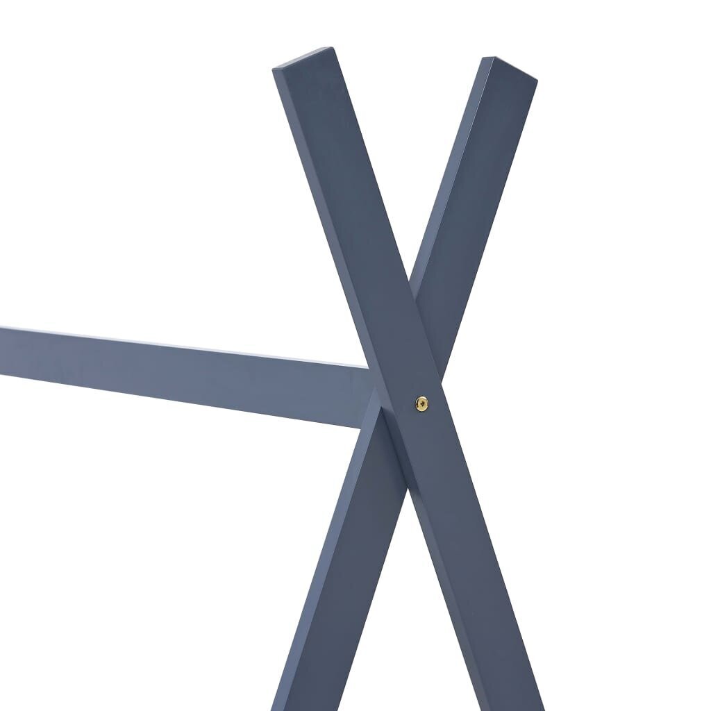 vidaXL lastevoodi raam, hall, männipuit, 80 x 160 cm цена и информация | Lastevoodid | kaup24.ee
