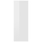 vidaXL seinariiul, kõrgläikega valge, 45,1x16x45,1 cm, puitlaastplaat hind ja info | Riiulid | kaup24.ee