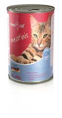 Консервы для кошек с лососем Bewi Cat Meatinis Salmon, 400 г × 6 шт. цена и информация | Кошачьи консервы | kaup24.ee