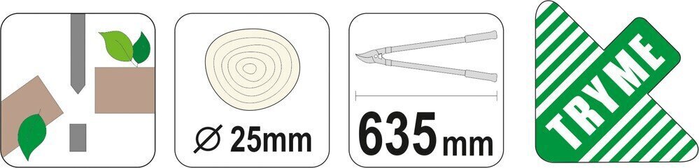 Oksatangid 625mm Yato (YT-8832) hind ja info | Aiatööriistad | kaup24.ee