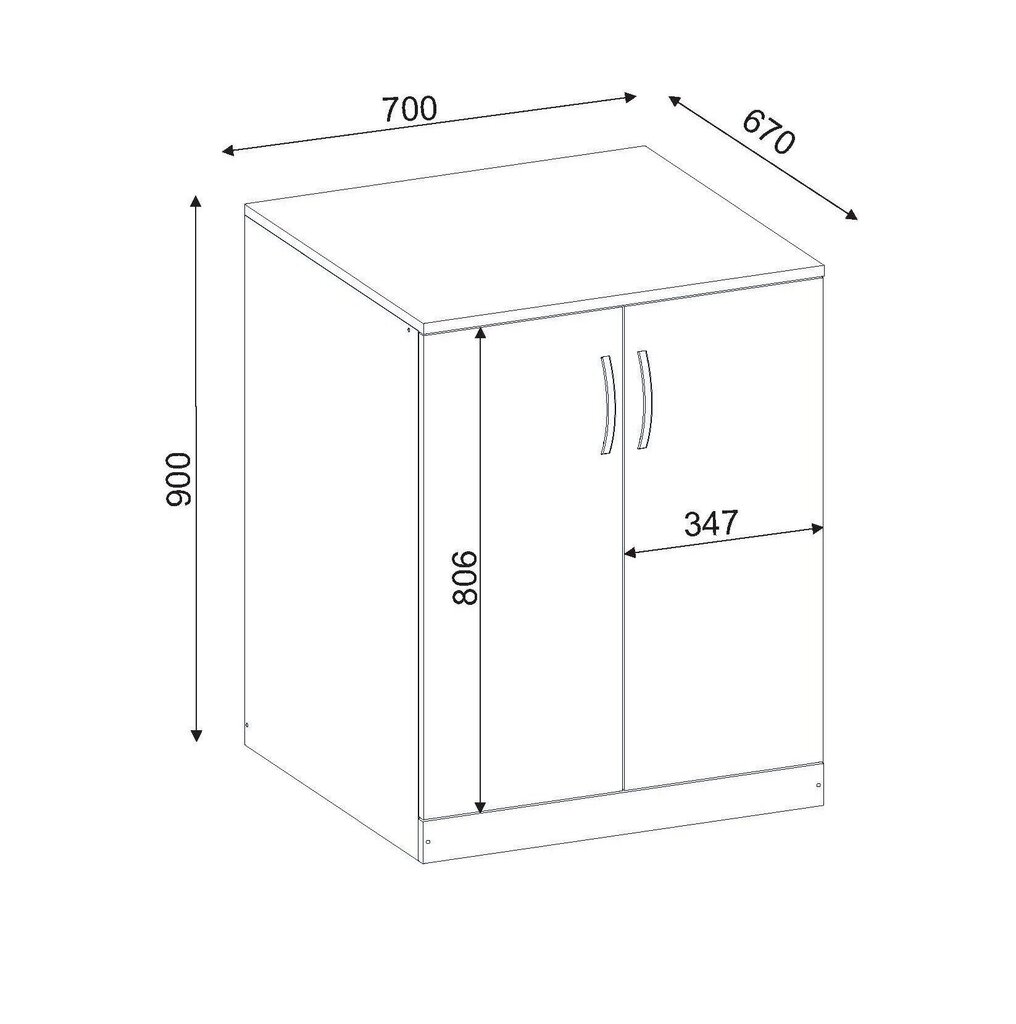 Vannitoakapp Kalune Design 731(III), valge цена и информация | Vannitoakapid | kaup24.ee