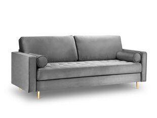 Трехместный диван Milo Casa Santo, серый/золотистый цена и информация | Диваны | kaup24.ee