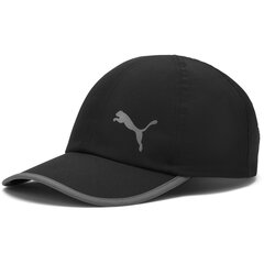 Meeste ja naiste nokamüts Puma Ess Running Cap Puma Black-Cat 02232502 цена и информация | Мужские шарфы, шапки, перчатки | kaup24.ee