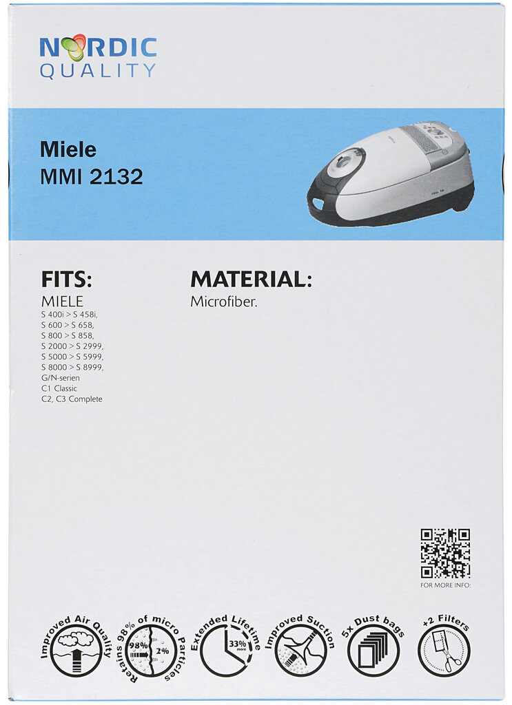 Nordic Quality 2132 hind ja info | Tolmuimejate lisatarvikud | kaup24.ee