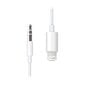 Apple Lightning to 3.5 mm Audio Cable (1.2m) - White - MXK22ZM/A цена и информация | Mobiiltelefonide kaablid | kaup24.ee
