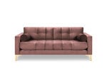 Двухместный диван Cosmopolitan Design Bali, розовый/золотой