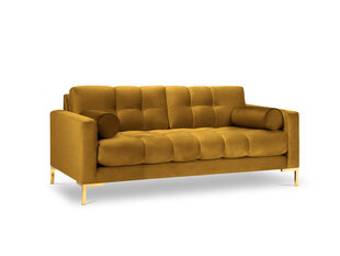 Трехместный диван Cosmopolitan Design Bali, желтый/золотой цена и информация | Диваны | kaup24.ee