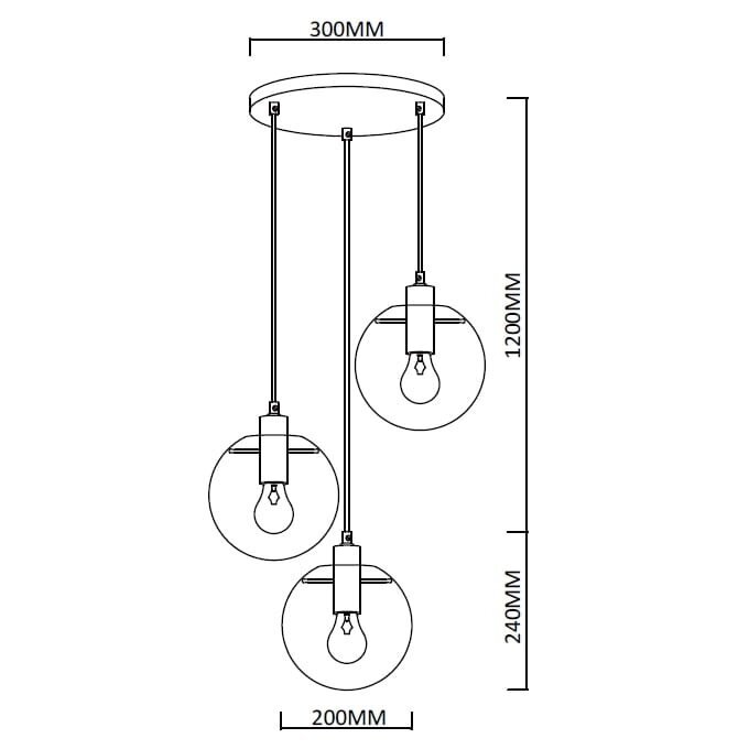 Laelamp Light Prestige Puerto 3 hind ja info | Rippvalgustid | kaup24.ee