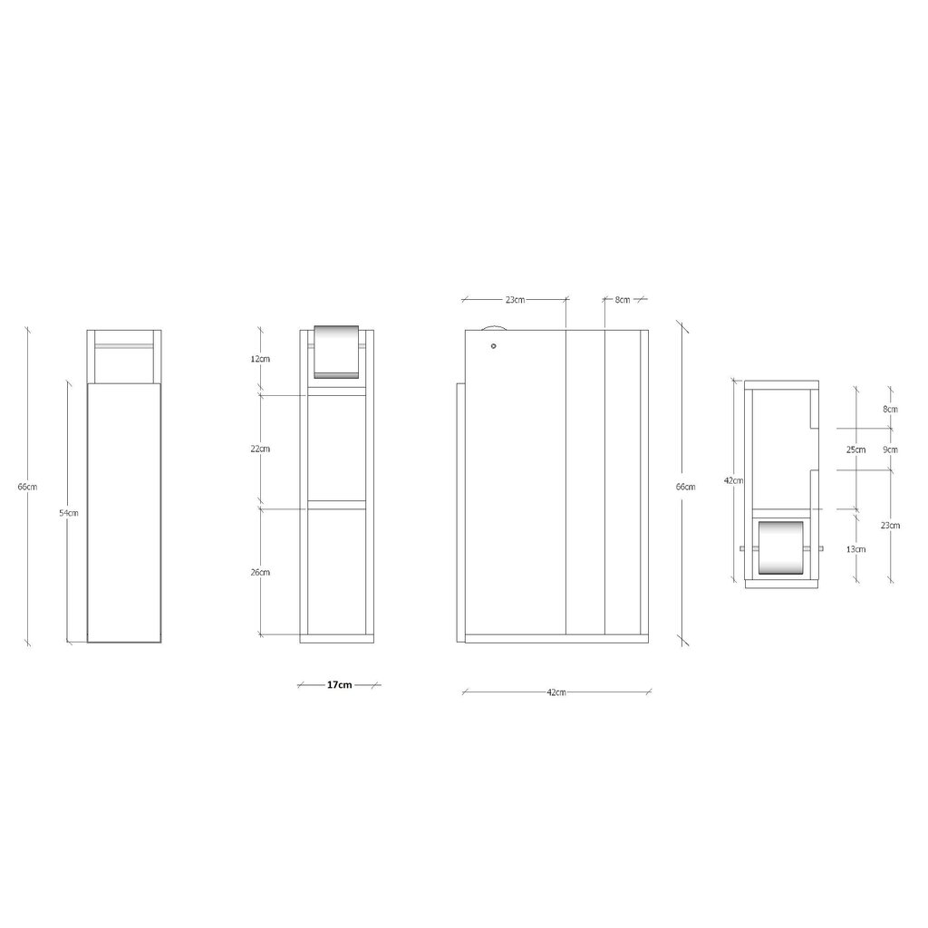 Vannikapp Kalune Design 793, valge цена и информация | Vannitoakapid | kaup24.ee