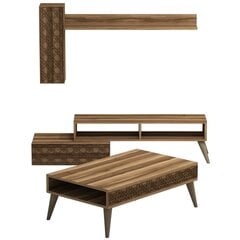 Комплект мебели для гостиной Kalune Design 845(III), темно-коричневый цена и информация | Секция КАЛАБРИНИ I, белая | kaup24.ee