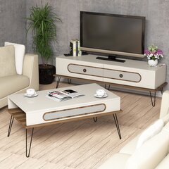 Комплект мебели для гостиной Kalune Design 845(V), белый цена и информация | Секция КАЛАБРИНИ I, белая | kaup24.ee