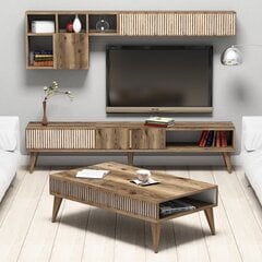 Комплект мебели для гостиной Kalune Design 845(VIII), темно-коричневый цена и информация | Секции | kaup24.ee