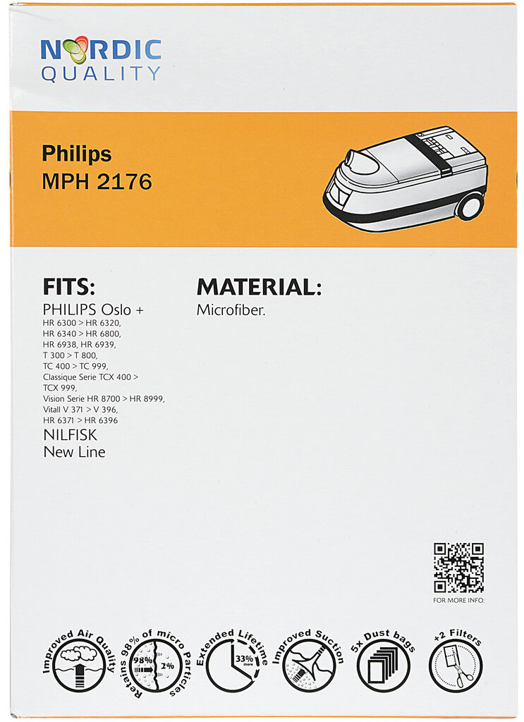 Nordic Quality 2176 hind ja info | Tolmuimejate lisatarvikud | kaup24.ee