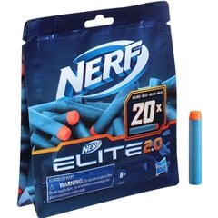 Патроны для игрушечной винтовки Nerf Elite 2.0, 20 шт. цена и информация | Развивающий мелкую моторику - кинетический песок KeyCraft NV215 (80 г) детям от 3+ лет, бежевый | kaup24.ee