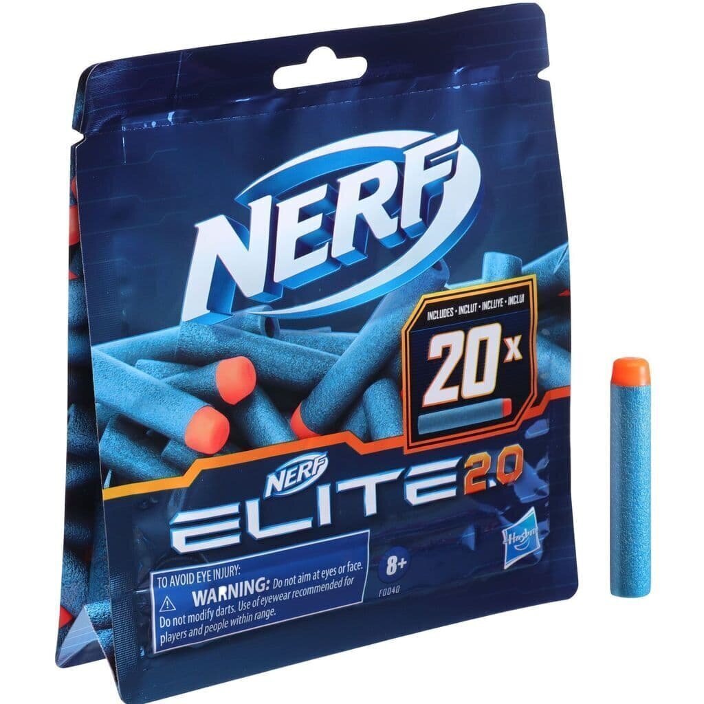 Mängupüstoli padrunid Nerf Elite 2.0, 20 tk. цена и информация | Poiste mänguasjad | kaup24.ee