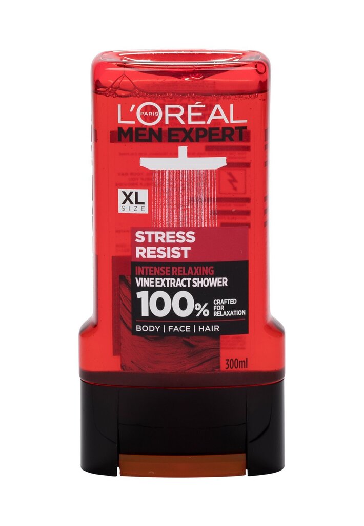 Dušigeel meestele L'Oreal Men Expert Stress Resist Shower Gel, 300 ml hind ja info | Dušigeelid, õlid | kaup24.ee