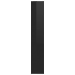 vidaXL kingakapp, kõrgläikega must, 54 x 34 x 183 cm, puitlaastplaat цена и информация | Полки для обуви, банкетки | kaup24.ee