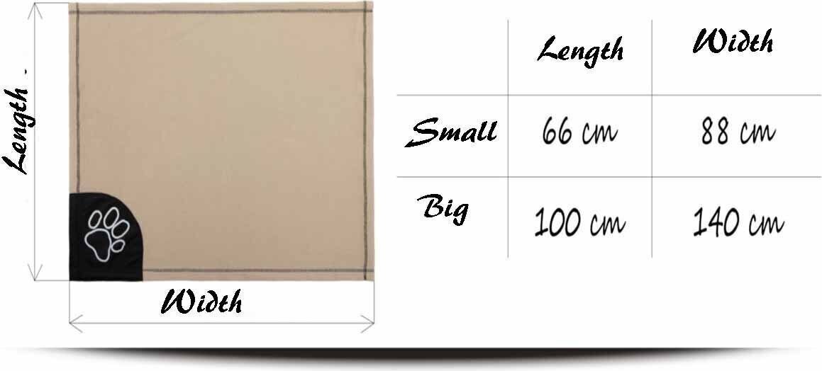 Hobbydog pleed 88 Beige, M, 88x66 cm цена и информация | Pesad, kuudid | kaup24.ee