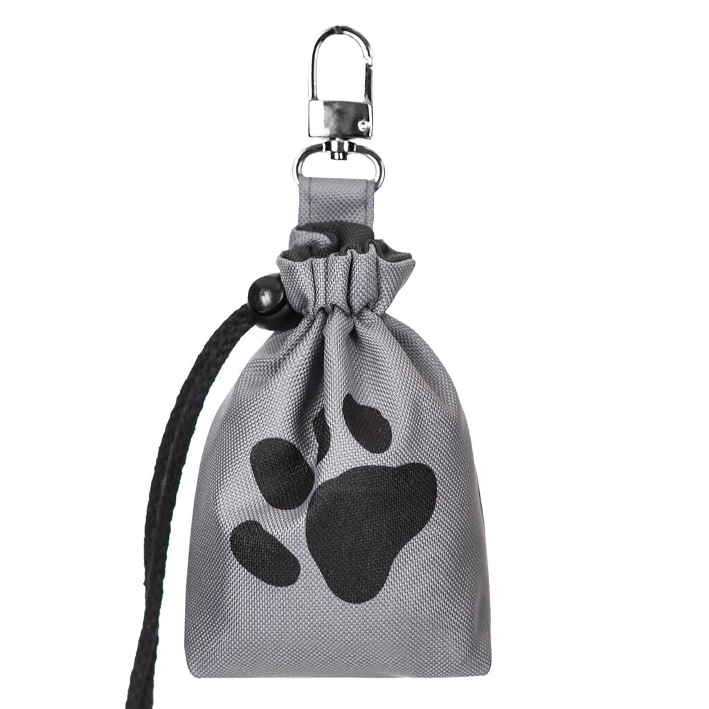 Hobbydog maiustuste kott Grey Paw, 18x5x12 cm цена и информация | Dresseerimise vahendid koertele | kaup24.ee