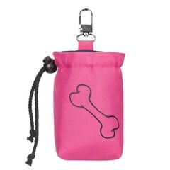 Hobbydog maiustuste kott Pink Bone, 18x5x12 cm цена и информация | Средства для дрессировки собак | kaup24.ee