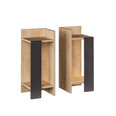 Комплект ночных столиков Kalune Design 855(I), 2 шт, коричневый/серый