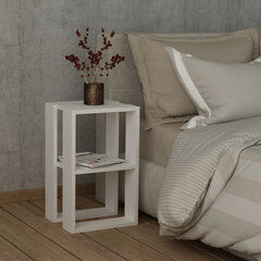 Ночной столик Kalune Design 776 (II), 55 см, белый цена и информация | Прикроватные тумбочки | kaup24.ee