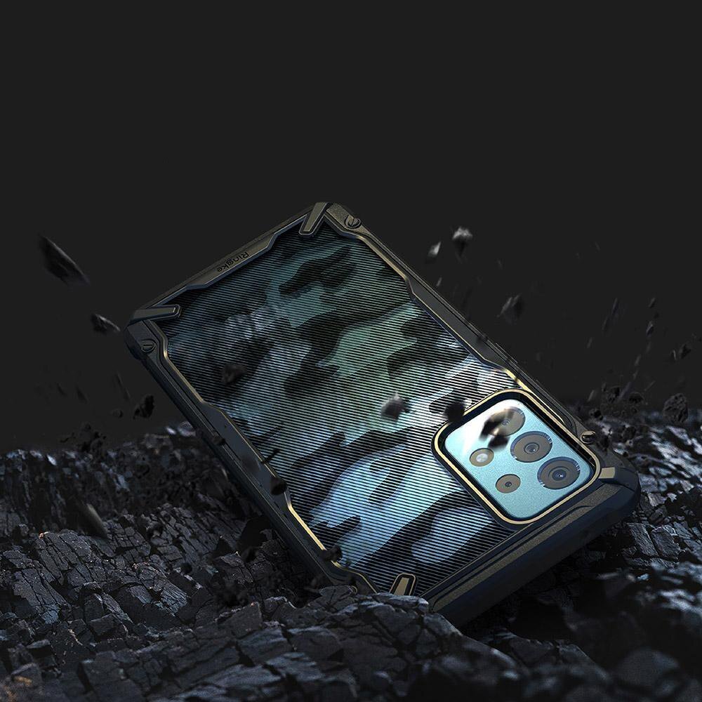 Telefoniümbris Ringke Fusion X Camo sobib Samsung Galaxy A52 5G / A52, must цена и информация | Telefoni kaaned, ümbrised | kaup24.ee