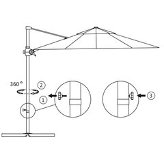 vidaXL konsooldisainiga päikesevari, teraspost, 250x250 cm, liivakarva hind ja info | Päikesevarjud, markiisid ja alused | kaup24.ee