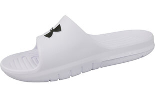 Meeste plätud Under Armour Core PTH Slides 3021286-100, valge hind ja info | Meeste plätud, sussid | kaup24.ee