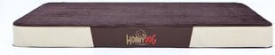 Hobbydog матрас для питомца Premium Velvet Brown/Beige, XL, 120x80 см цена и информация | Лежаки, домики | kaup24.ee