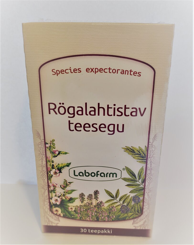 Rögalahtistav ravimtaimede teesegu, 30 tk (species expectorantes) цена и информация | Tee | kaup24.ee