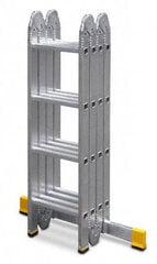 Алюминиевая лестница, 4x4 ступени цена и информация | Лестницы для батутов | kaup24.ee