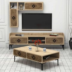 Комплект мебели для гостиной Kalune Design 845(I), коричневый цена и информация | Секция КАЛАБРИНИ I, белая | kaup24.ee