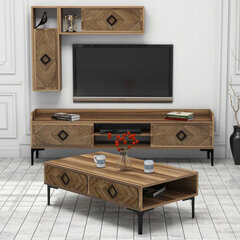 Комплект мебели для гостиной Kalune Design 845(V), темно-коричневый цена и информация | Секция КАЛАБРИНИ I, белая | kaup24.ee
