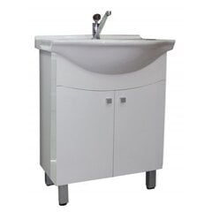 Нижний шкафчик для ванной с раковиной 05009 C20, белый цена и информация | Шкафчики для ванной | kaup24.ee