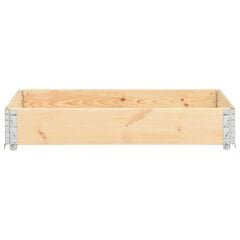 vidaXL kaubaaluste äär 80 x 120 cm toekas männipuit цена и информация | Садовые инструменты | kaup24.ee