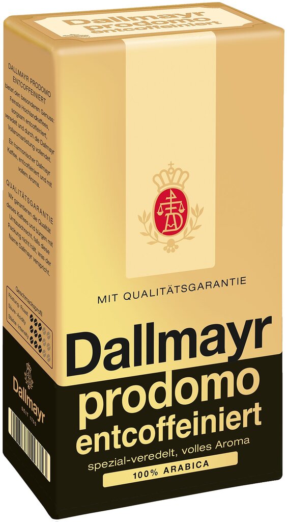 Dallmayr Prodomo kofeiinivaba jahvatatud kohv HVP, 500 g цена и информация | Kohv, kakao | kaup24.ee