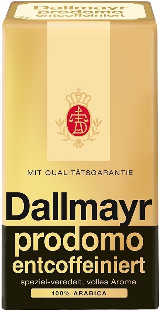 Dallmayr Prodomo kofeiinivaba jahvatatud kohv HVP, 500 g hind ja info | Kohv, kakao | kaup24.ee