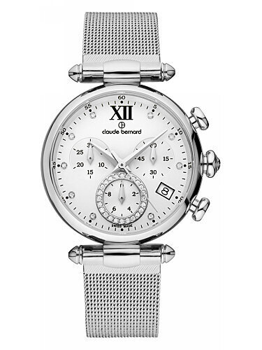 Naiste käekell Claude Bernard Dress Code Lady Chronograph 10216 3 APN1 hind ja info | Naiste käekellad | kaup24.ee