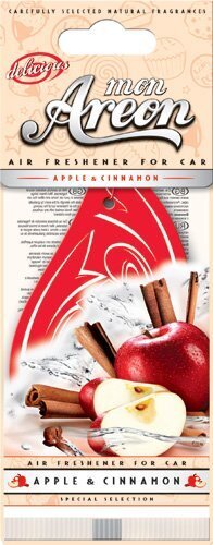 Lõhnaleht "AREON MON DELICIUOS", õun ja kaneel hind ja info | Auto õhuvärskendajad | kaup24.ee